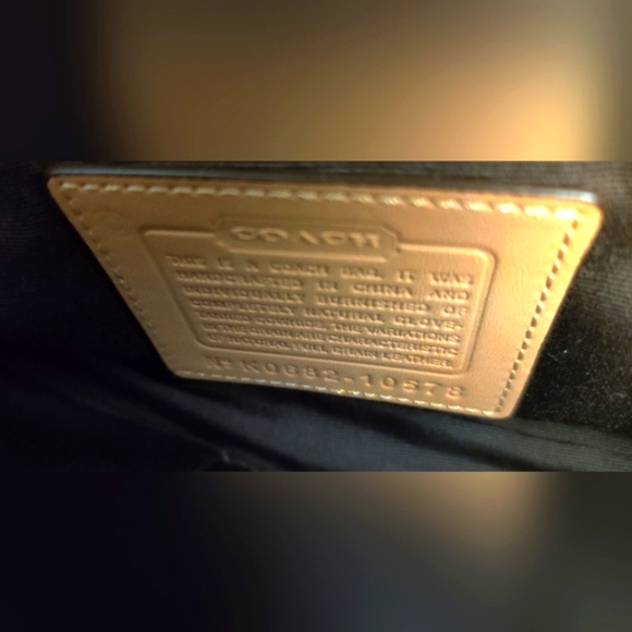 Coach Soho Hobo Tan Leather Shoulder Bag with Buckle Front and Braided Handle - Picture 8 of 10